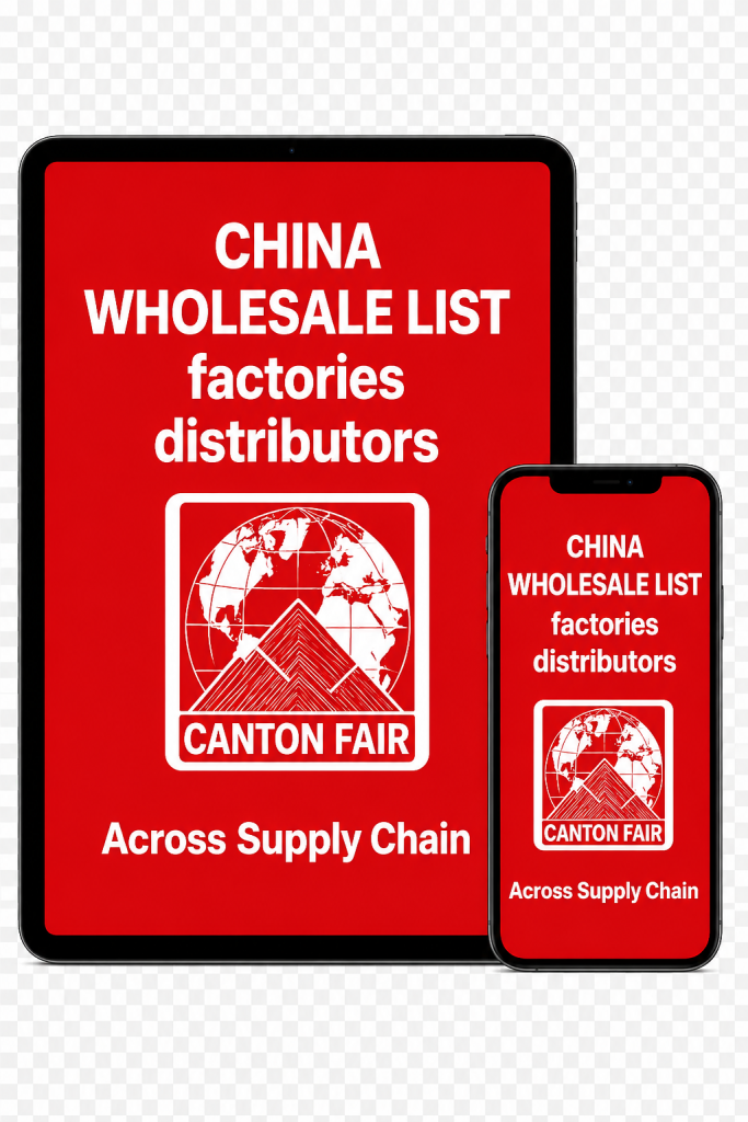 CHINA FACTORIES & WHOLESALE DIRECT CONTACTS LIST
